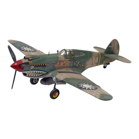 REVELL Tiger Shark P-40B Manuals