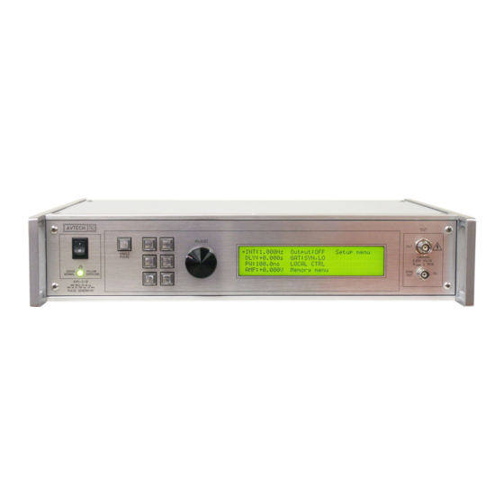 Avtech AVR-E3-B Instructions Manual