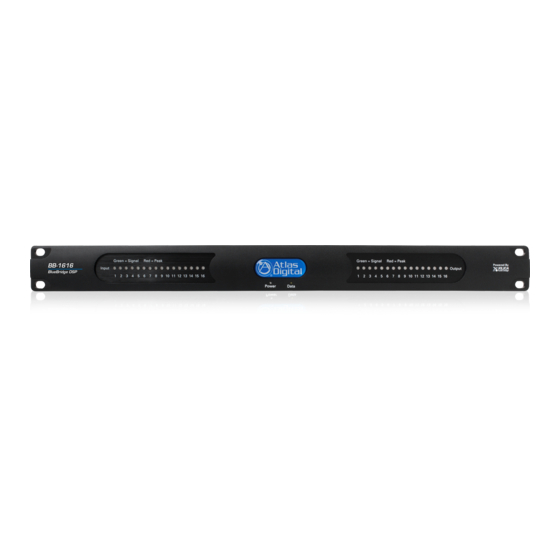 AtlasIED BlueBridge Series DSP Hardware Manuals