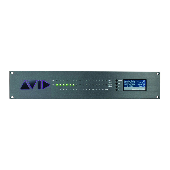 Avid Technology PRO TOOLS MTRX Installation Manual