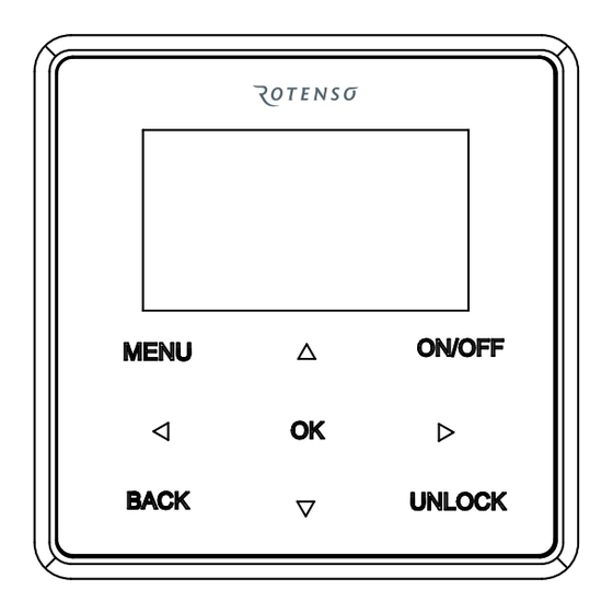 Rotenso Control Series Installation And User Manual