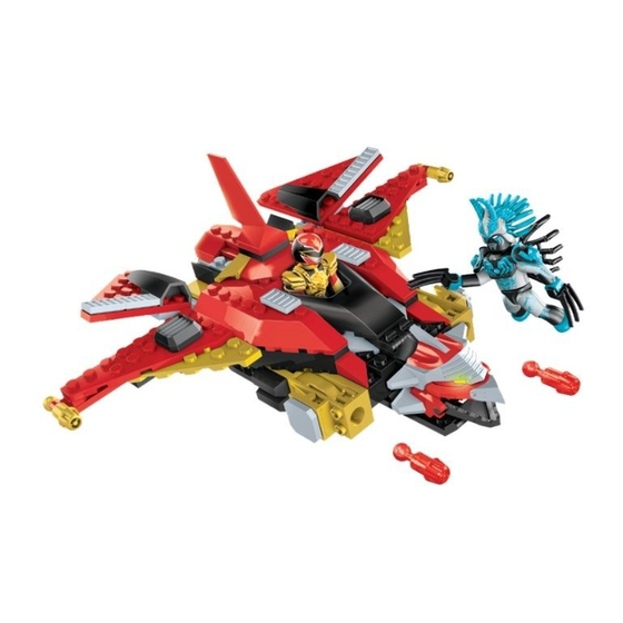 Mega Bloks Saban's Power Rangers Megaforce Red Ranger vs Vrak Manual