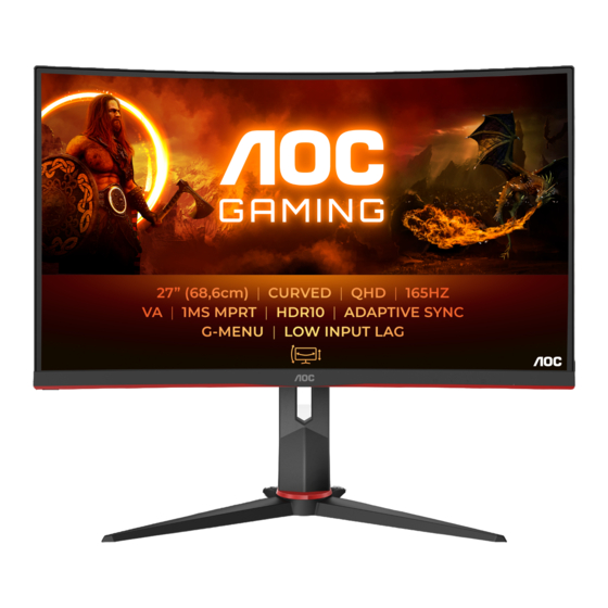 AOC GAMING CQ27G2S/BK User Manual