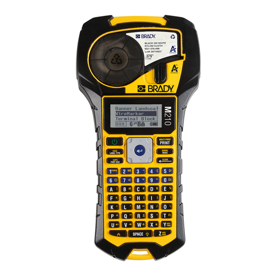 Brady M210 User Manual