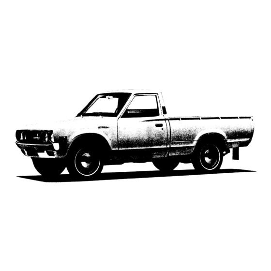 Datsun Pick-Up 1974 Service Manual