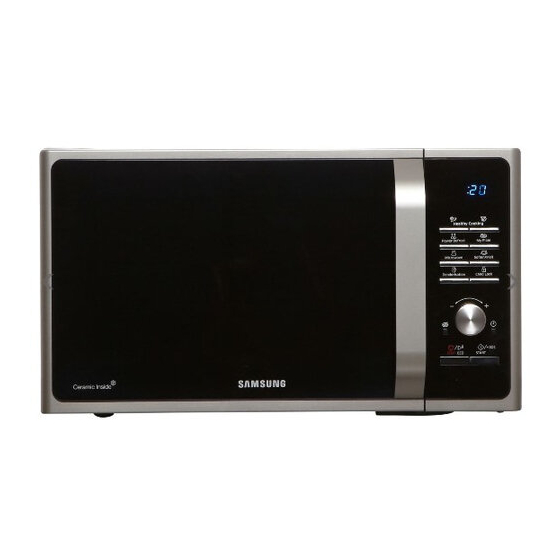 Samsung MS28F303T series Owner's Instructions & Cooking Manual