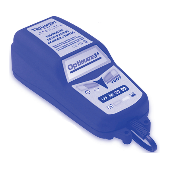 Triumph Optimate 3 Plus Instructions For Use Manual