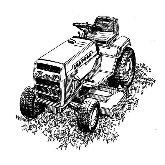 Snapper 1650A Operator's Manual