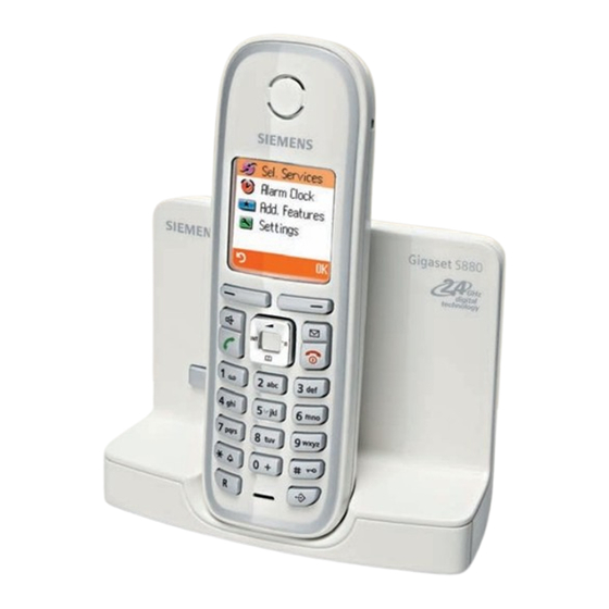 Siemens GIGASET S880 Manual
