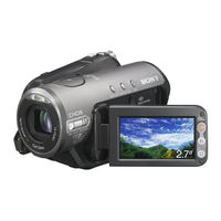Sony HDR HC3 - 4MP High-Definition Handycam MiniDV Camcorder Operating Manual