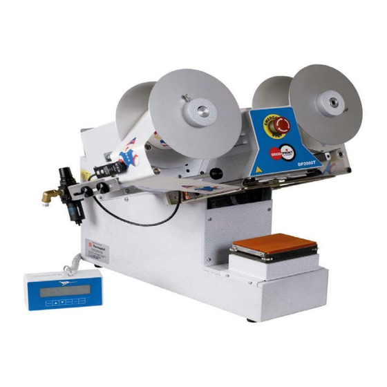Thermopatch Deco-Print DP2000T Operator's Manual