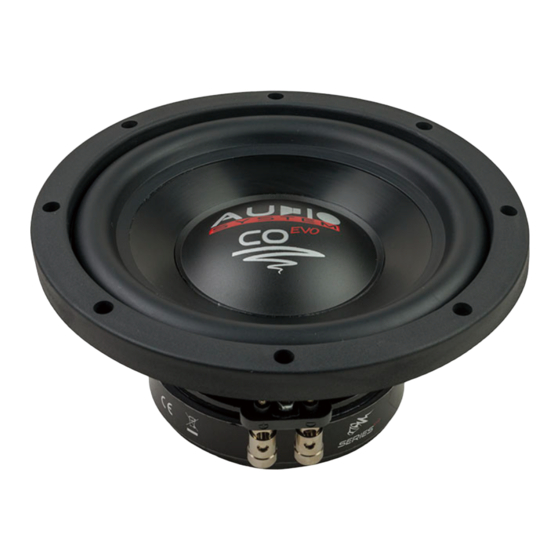 Audio System CO 08 DC User Manual