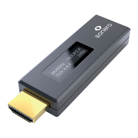 Sonero X-AVT110 Manuals