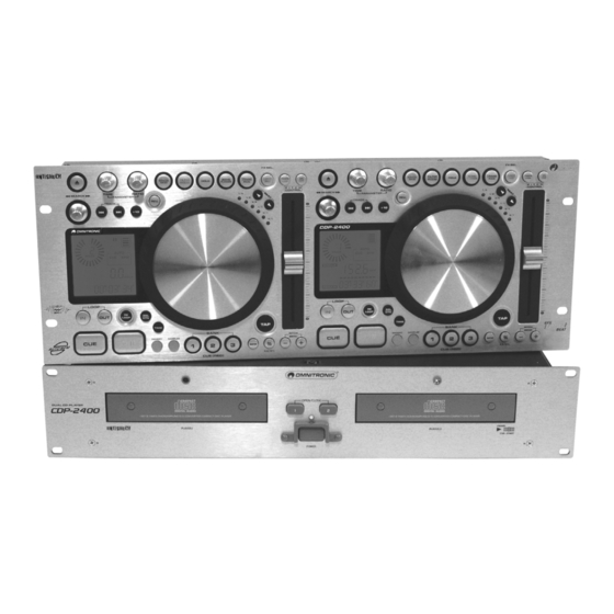Omnitronic CDP-2400 User Manual