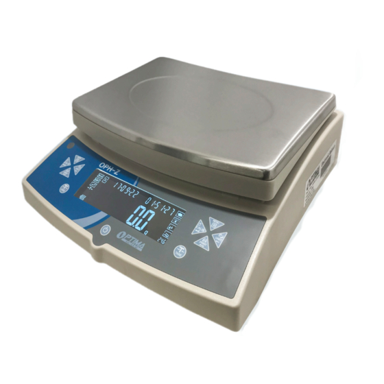 Optima Scale OPH-Z User Manual