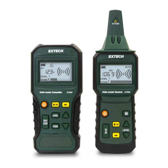 Extech Instruments CLT600 Quick Start Manual