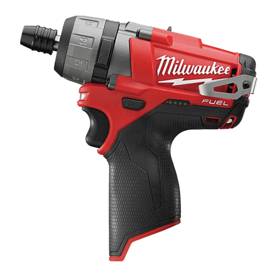 Milwaukee M12 FUEL CD Manuals