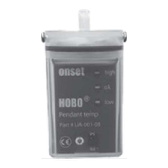 Onset HOBO Pendant UA-001 Series Manual