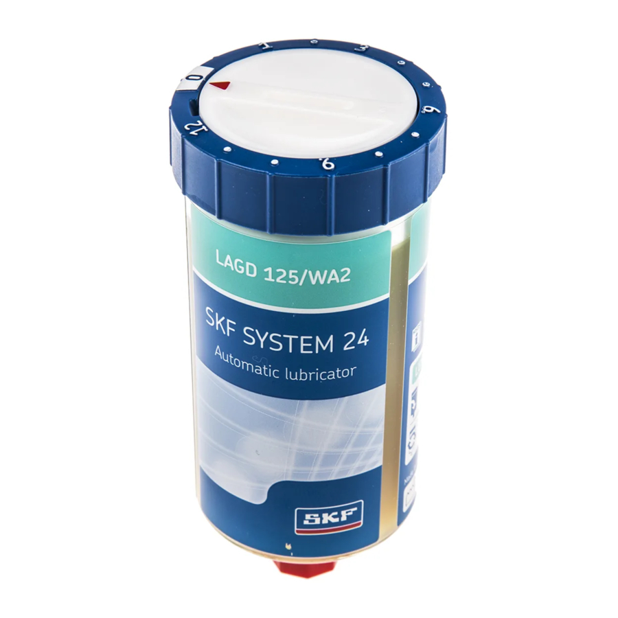 SKF SYSTEM 24 LAGD 60 Instructions For Use Manual