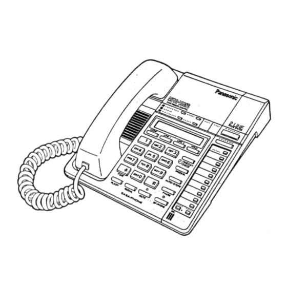 Panasonic EASA-PHONE KX-T2740 Operating Instructions Manual