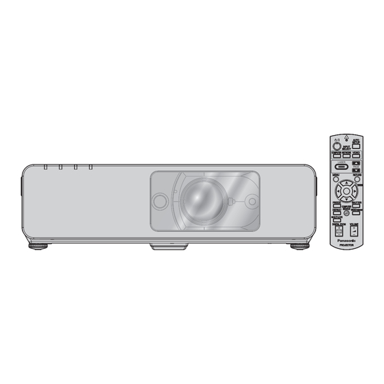 Panasonic PT-F100U Operating Instructions Manual