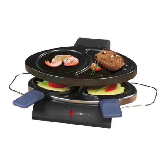 Clatronic RG 3198 Electric Raclette Grill Manuals
