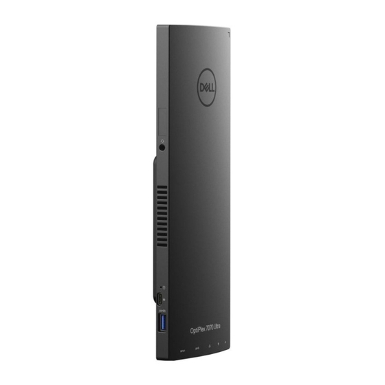 Dell OptiPlex 7070 Ultra Setup And Specifications