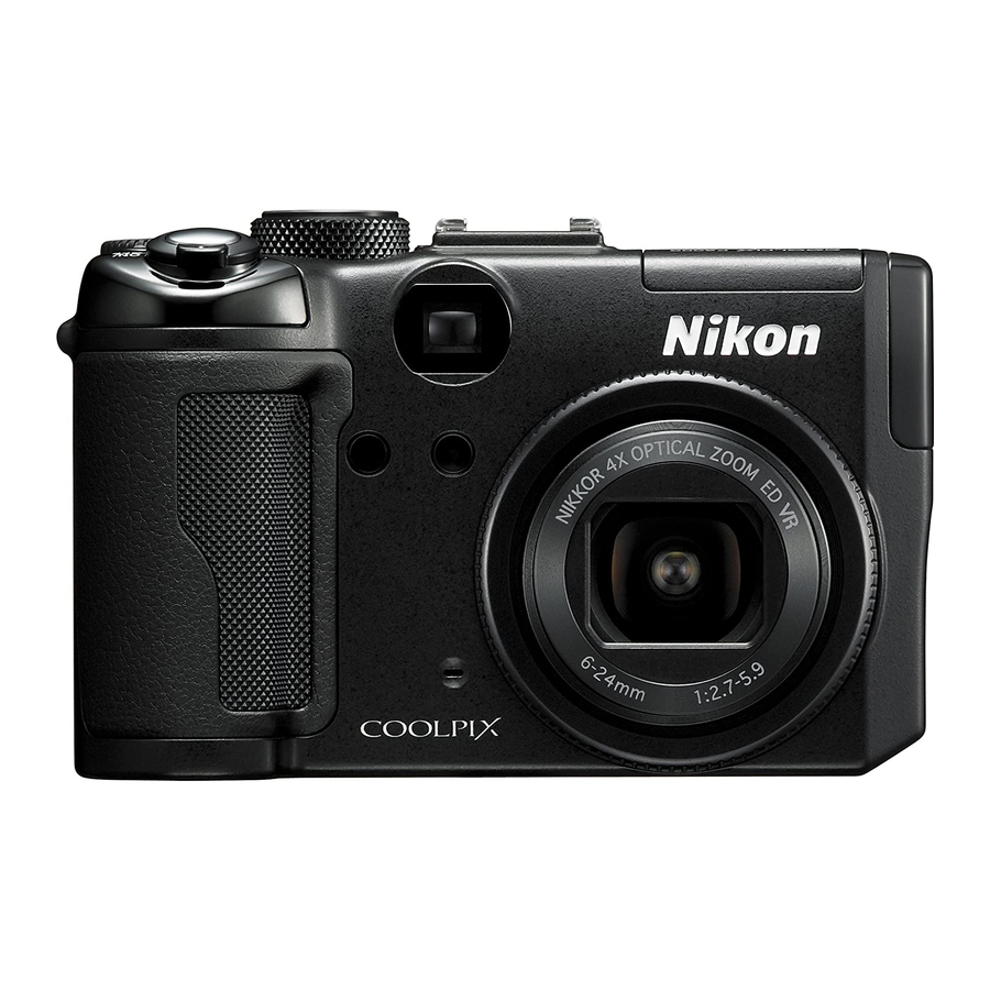 Nikon CoolPix P6000 Quick Start Manual
