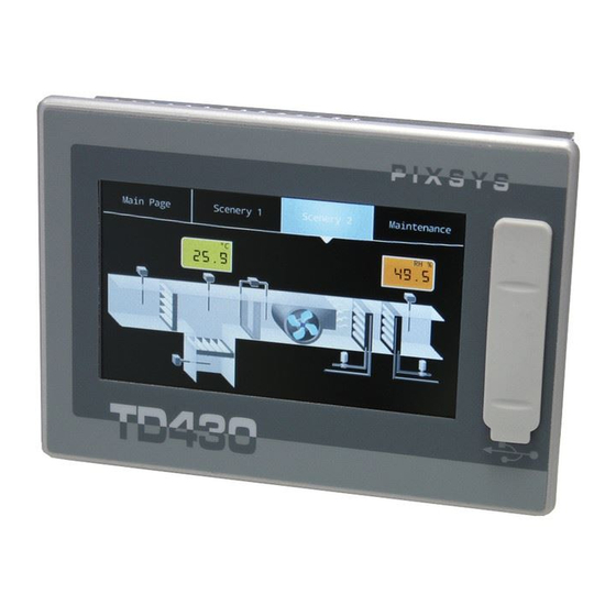 Pixsys TD430-AD Manuals