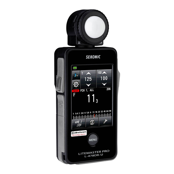 Sekonic LITEMASTER PRO Service Manual
