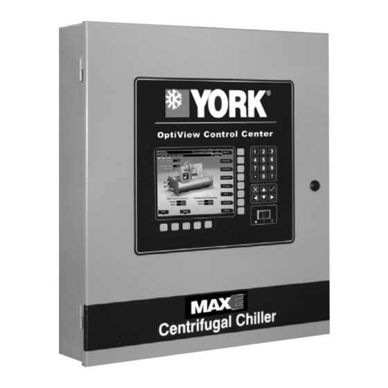 York MAXE OPTIVIEW YK Service Instructions Manual