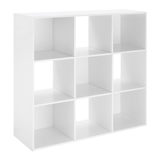 Whitmor 6422-8859-WHT-BB Assembly Instructions