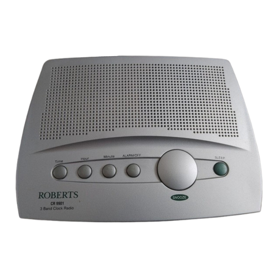 User Manuals: Roberts CR9901 Alarm Clock Radio