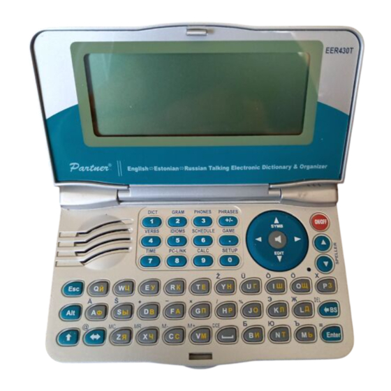 Ectaco Partner EER430T User Manual