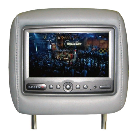 Rosen AV7550 Quick Reference Card