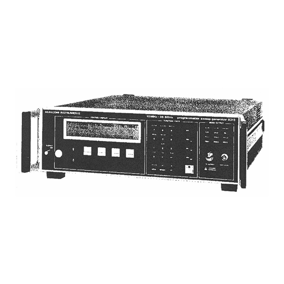 Marconi 6313 Operating Manual