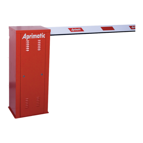 Aprimatic Harrier E25 Installation, Use And Maintenance Instructions