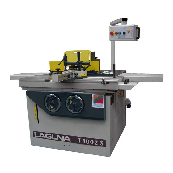 laguna T1002 Woodworking Shaper Manuals