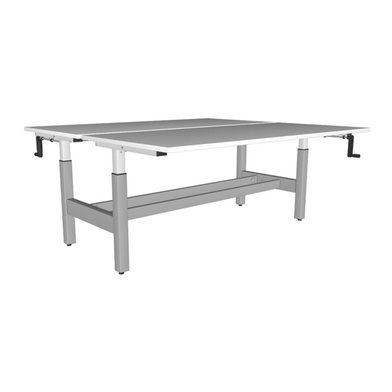 Knight Cubit Shared Highrise Desk Assembly And Operation Instructions Manual