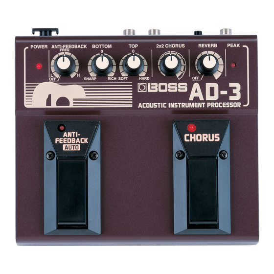 Roland Boss AD-3 Service Notes