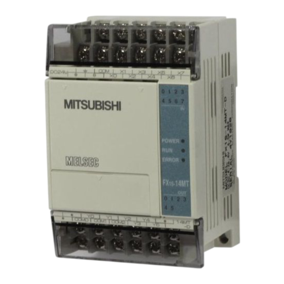 Mitsubishi MELSEC-F FX1S-14MT-001 Manuals