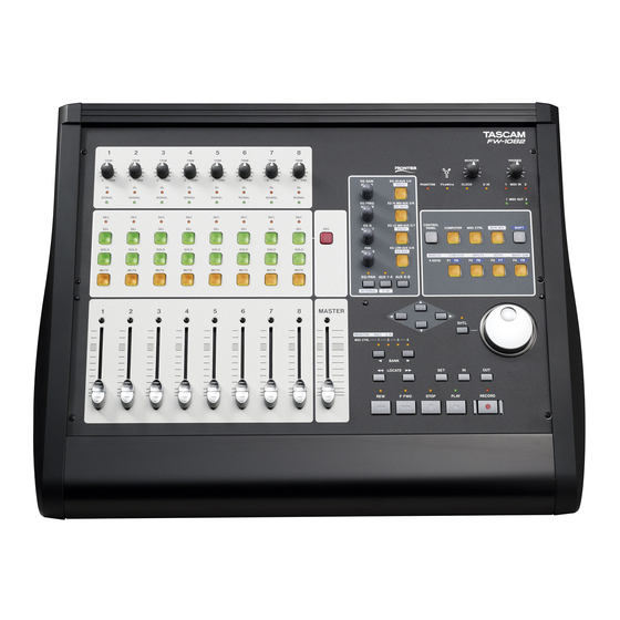 Tascam FW-1082 Setup Manual