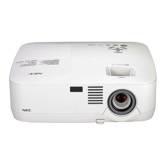 NEC NP410G User Manual