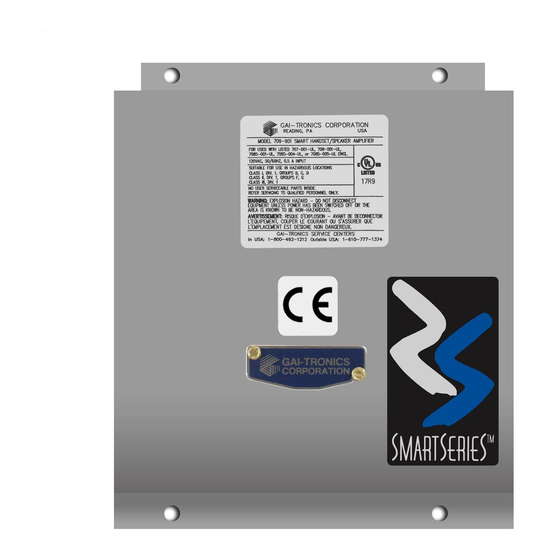 Hubbell GAI-TRONICS SmartSeries 709-901 Addendum