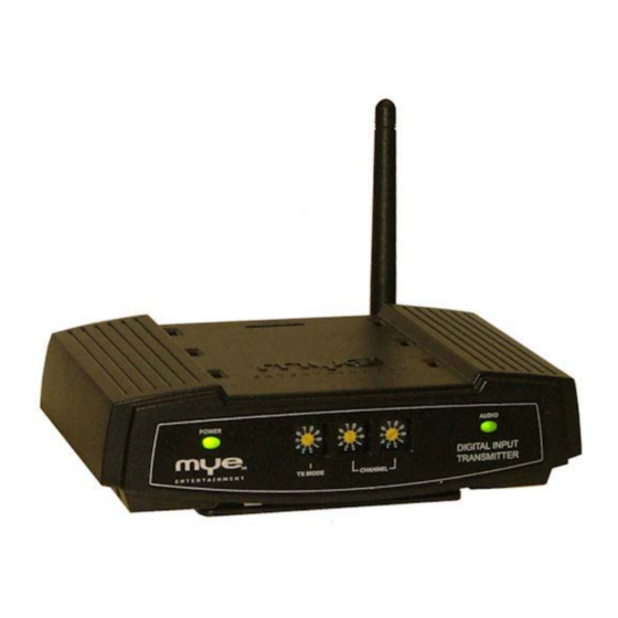 MYE MWTD-S8 Operation Manual