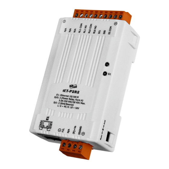 ICP DAS USA tPET-P2R2 Quick Start Manual
