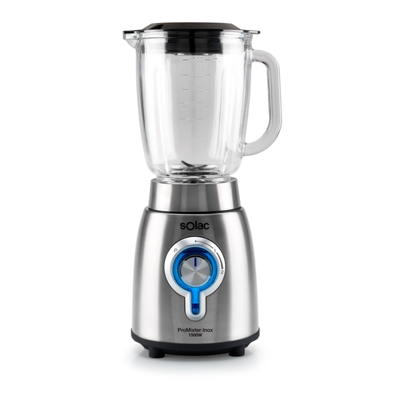 SOLAC ProMixter Inox 1500W Instructions For Use Manual
