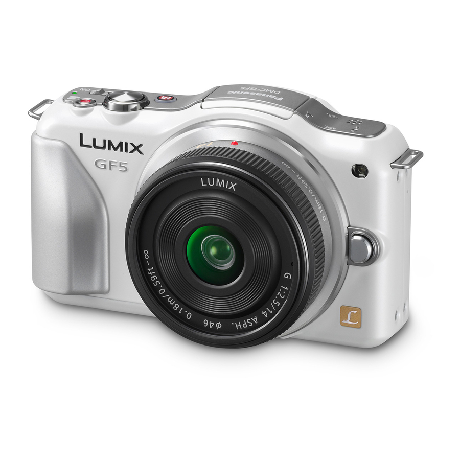 Panasonic Lumix DMC-GF5 Manuals