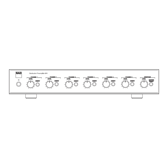 NAD  911 Owner's Manual