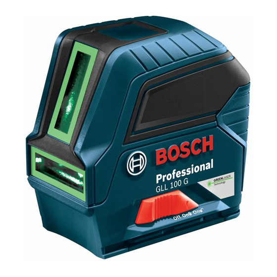 Bosch GLL 100 G Manuals